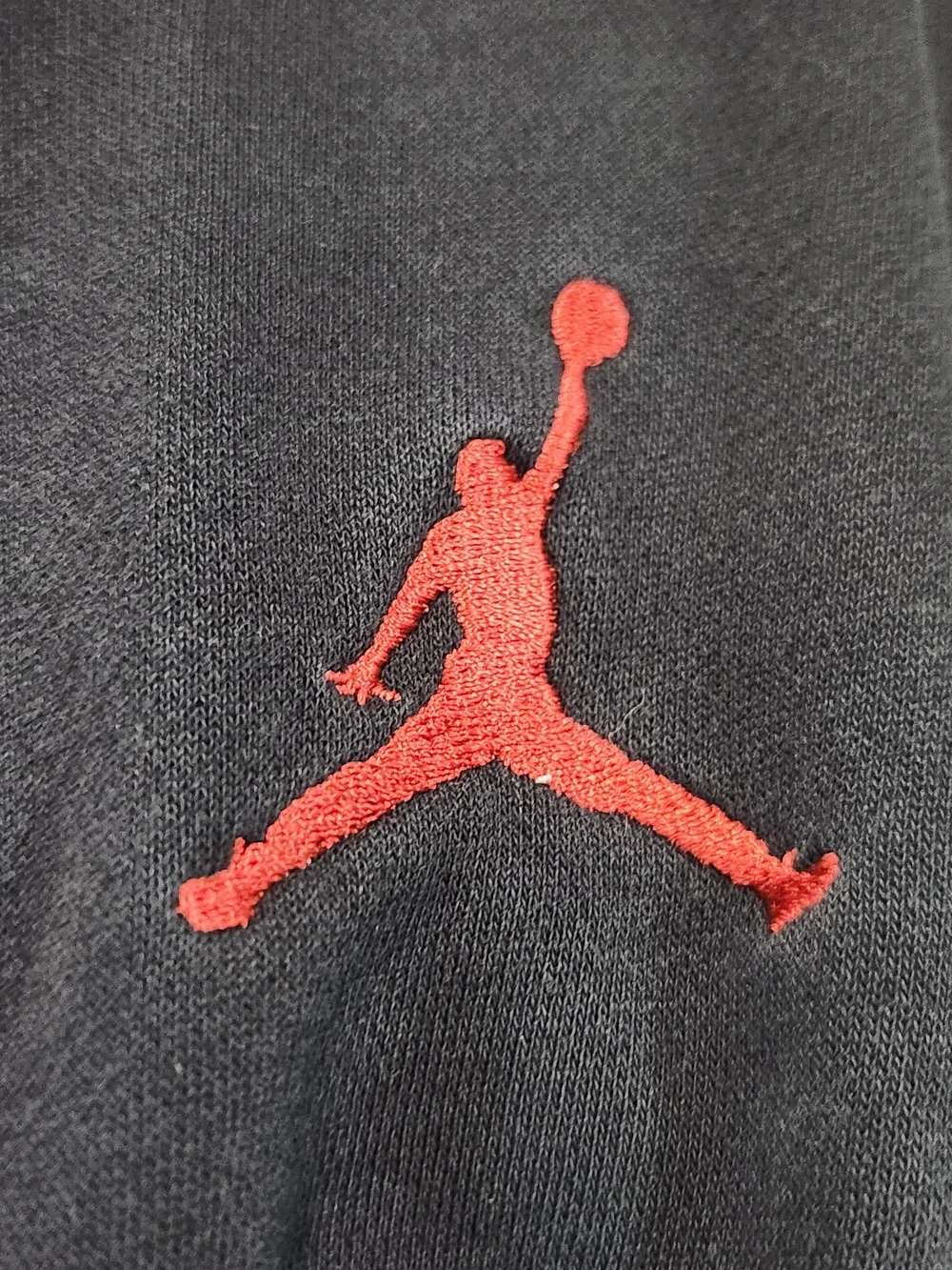 Jordan Black Hoodie with Red and White Sneaker Graphic